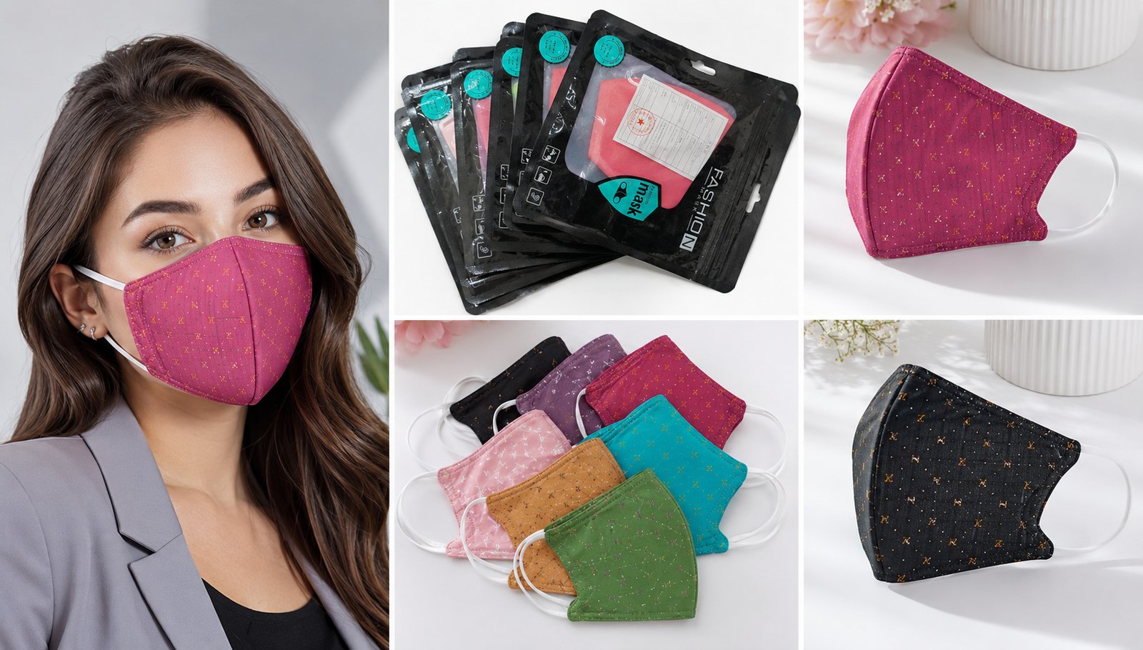 Fashion and print mask collection